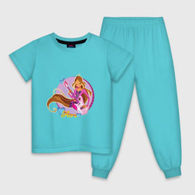 Детская пижама хлопок с принтом WinX - Флора в Белгороде, 100% хлопок |  брюки и футболка прямого кроя, без карманов, на брюках мягкая резинка на поясе и по низу штанин
 | win x | winx | винкс | детские | детям | для детей | феи | флора