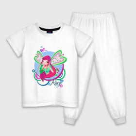Детская пижама хлопок с принтом WinX - Рокси в Белгороде, 100% хлопок |  брюки и футболка прямого кроя, без карманов, на брюках мягкая резинка на поясе и по низу штанин
 | roxy | win x | winx | винкс | детские | детям | для детей | рокси | феи