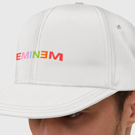 Кепка снепбек с прямым козырьком с принтом Eminem party-colored в Белгороде, хлопок 100% |  | Тематика изображения на принте: хип хоп