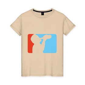 Женская футболка хлопок с принтом алкоспорт в Белгороде, 100% хлопок | прямой крой, круглый вырез горловины, длина до линии бедер, слегка спущенное плечо | бутылка | водка | спиртное