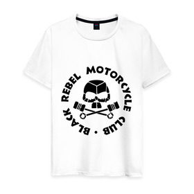 Мужская футболка хлопок с принтом Black rebel motorcycle club в Белгороде, 100% хлопок | прямой крой, круглый вырез горловины, длина до линии бедер, слегка спущенное плечо. | black rebel | black rebel motorcycle club | motorcycle club | мотоциклы