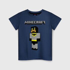 Детская футболка хлопок с принтом Mine в Белгороде, 100% хлопок | круглый вырез горловины, полуприлегающий силуэт, длина до линии бедер | boom | minecraft | игры | компьютерные игры | майнкрафт