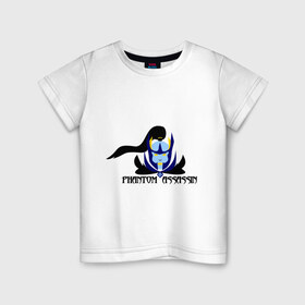 Детская футболка хлопок с принтом Phantom assasin в Белгороде, 100% хлопок | круглый вырез горловины, полуприлегающий силуэт, длина до линии бедер | dota | dota 2 | дота | дота 2 | компьютерные игры | персонаж доты
