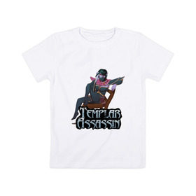 Детская футболка хлопок с принтом Templar assassin в Белгороде, 100% хлопок | круглый вырез горловины, полуприлегающий силуэт, длина до линии бедер | dota | dota 2 | дота | дота 2 | компьютерные игры | персонаж доты