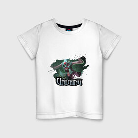 Детская футболка хлопок с принтом Undying в Белгороде, 100% хлопок | круглый вырез горловины, полуприлегающий силуэт, длина до линии бедер | dota | dota 2 | дота | дота 2 | компьютерные игры | персонаж доты
