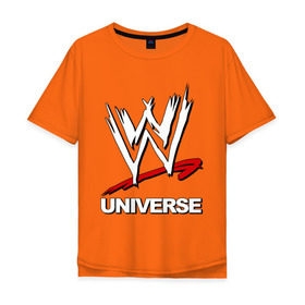 Мужская футболка хлопок Oversize с принтом WWE universe в Белгороде, 100% хлопок | свободный крой, круглый ворот, “спинка” длиннее передней части | джон сина