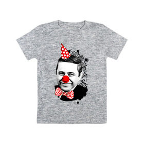 Детская футболка хлопок с принтом Евгений Петросян в Белгороде, 100% хлопок | круглый вырез горловины, полуприлегающий силуэт, длина до линии бедер | 1 апреля | lera | день смеха | клоун | прикол | шутка