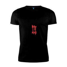 Мужская футболка премиум с принтом Skrillex logo 2 в Белгороде, 92% хлопок, 8% лайкра | приталенный силуэт, круглый вырез ворота, длина до линии бедра, короткий рукав | dub step | dubstep | skrilex | skrillex | даб степ | дабстеп | ди джей | диджей | музыка | скриллекс