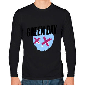 Мужской лонгслив хлопок с принтом Green day skull в Белгороде, 100% хлопок |  | green day | rock | грин дэй | музыка | рок группа