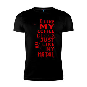 Мужская футболка премиум с принтом Mindless Self Indulgence - Coffee black в Белгороде, 92% хлопок, 8% лайкра | приталенный силуэт, круглый вырез ворота, длина до линии бедра, короткий рукав | metal | rock | метал | музыка | рок