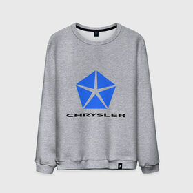 Мужской свитшот хлопок с принтом Chrysler логотип в Белгороде, 100% хлопок |  | chrysler | краислер | логотип chrysler | логотип краислер