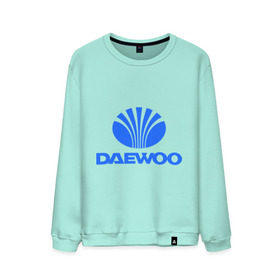 Мужской свитшот хлопок с принтом Logo daewoo в Белгороде, 100% хлопок |  | daewoo | автомобиль daewoo | автомобиль дейву | дайву | логотип daewoo | логотип дайву | логотип дейву