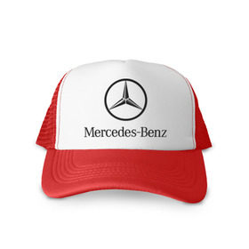 Кепка тракер с сеткой с принтом Logo Mercedes-Benz в Белгороде, трикотажное полотно; задняя часть — сетка | длинный козырек, универсальный размер, пластиковая застежка | mercedes | mercedes benz | логотип mercedes | логотип mercedes benz | логотип мерседерс бенс | мерен | мерседерс | мерседерс бенс