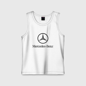 Детская майка хлопок с принтом Logo Mercedes-Benz в Белгороде,  |  | mercedes | mercedes benz | логотип mercedes | логотип mercedes benz | логотип мерседерс бенс | мерен | мерседерс | мерседерс бенс