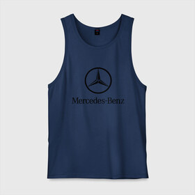 Мужская майка хлопок с принтом Logo Mercedes-Benz в Белгороде, 100% хлопок |  | mercedes | mercedes benz | логотип mercedes | логотип mercedes benz | логотип мерседерс бенс | мерен | мерседерс | мерседерс бенс
