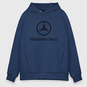 Мужское худи Oversize хлопок с принтом Logo Mercedes-Benz в Белгороде, френч-терри — 70% хлопок, 30% полиэстер. Мягкий теплый начес внутри —100% хлопок | боковые карманы, эластичные манжеты и нижняя кромка, капюшон на магнитной кнопке | mercedes | mercedes benz | логотип mercedes | логотип mercedes benz | логотип мерседерс бенс | мерен | мерседерс | мерседерс бенс