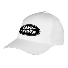 Бейсболка с принтом Land Rover logo в Белгороде, 100% хлопок | классический козырек, металлическая застежка-регулятор размера | land rove | автомобиль land rove | автомобиль ланд ровер | ланд ровер