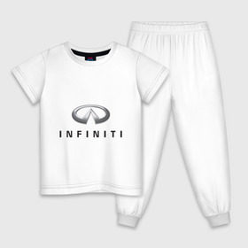 Детская пижама хлопок с принтом Logo Infiniti в Белгороде, 100% хлопок |  брюки и футболка прямого кроя, без карманов, на брюках мягкая резинка на поясе и по низу штанин
 | infiniti автомобиль | автомобиль инфинити | инфинити | логотип infiniti | логотип инфинити