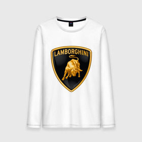 Мужской лонгслив хлопок с принтом Lamborghini logo в Белгороде, 100% хлопок |  | lamborghini | автомобиль lamborghini | ламборджини | ламборджини автомобиль | логотип lamborghini | логотип ламборджини