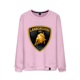 Мужской свитшот хлопок с принтом Lamborghini logo в Белгороде, 100% хлопок |  | lamborghini | автомобиль lamborghini | ламборджини | ламборджини автомобиль | логотип lamborghini | логотип ламборджини