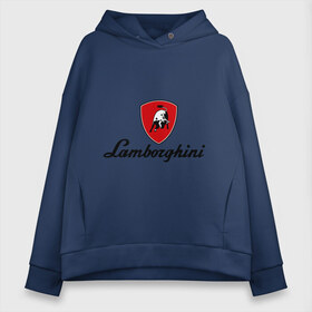 Женское худи Oversize хлопок с принтом Logo lamborghini в Белгороде, френч-терри — 70% хлопок, 30% полиэстер. Мягкий теплый начес внутри —100% хлопок | боковые карманы, эластичные манжеты и нижняя кромка, капюшон на магнитной кнопке | lamborghini | автомобиль lamborghini | ламборджини | ламборджини автомобиль | логотип lamborghini | логотип ламборджини