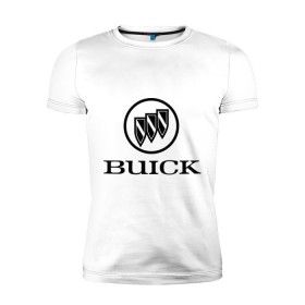 Мужская футболка премиум с принтом Buick logo в Белгороде, 92% хлопок, 8% лайкра | приталенный силуэт, круглый вырез ворота, длина до линии бедра, короткий рукав | 