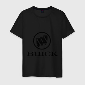 Мужская футболка хлопок с принтом Buick logo в Белгороде, 100% хлопок | прямой крой, круглый вырез горловины, длина до линии бедер, слегка спущенное плечо. | 