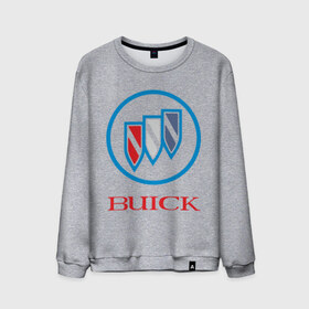 Мужской свитшот хлопок с принтом Logo buick в Белгороде, 100% хлопок |  | buick | автомобиль buick | логотип buick