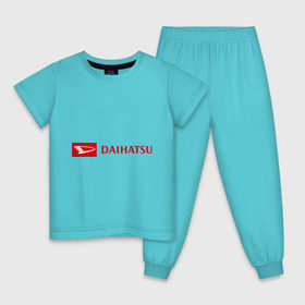 Детская пижама хлопок с принтом Daihatsu logo в Белгороде, 100% хлопок |  брюки и футболка прямого кроя, без карманов, на брюках мягкая резинка на поясе и по низу штанин
 | daihatsu | автомобиль daihatsu | логотип daihatsu