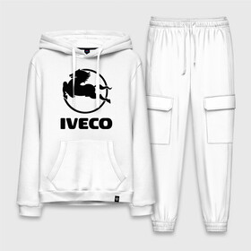 Мужской костюм хлопок с толстовкой с принтом Iveco в Белгороде,  |  | Тематика изображения на принте: iveco | автобренды | автолюбителям | бренд | ивеко | логотип