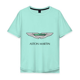 Мужская футболка хлопок Oversize с принтом Aston Martin logo в Белгороде, 100% хлопок | свободный крой, круглый ворот, “спинка” длиннее передней части | aston martin | автобренды | автолюбителям | астин мартин | астон мартин | бренд | для автовладельцев | для автолюбителей | логотип