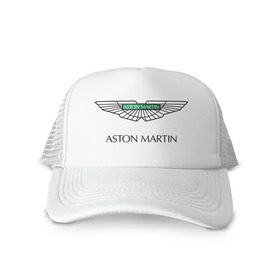 Кепка тракер с сеткой с принтом Aston Martin logo в Белгороде, трикотажное полотно; задняя часть — сетка | длинный козырек, универсальный размер, пластиковая застежка | Тематика изображения на принте: aston martin | автобренды | автолюбителям | астин мартин | астон мартин | бренд | для автовладельцев | для автолюбителей | логотип