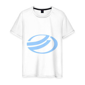 Мужская футболка хлопок с принтом ЗАЗ лого в Белгороде, 100% хлопок | прямой крой, круглый вырез горловины, длина до линии бедер, слегка спущенное плечо. | автобренды | автолюбителям | бренд | для автовладельцев | для автолюбителей | заз | логотип