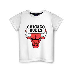 Детская футболка хлопок с принтом Chicago bulls logo в Белгороде, 100% хлопок | круглый вырез горловины, полуприлегающий силуэт, длина до линии бедер | Тематика изображения на принте: chicago bulls | newtop | swag | swag style | toplanding | одежда сваг | сваг | сваг стиль | свег | свог | свэг | чикаго булз