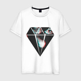 Мужская футболка хлопок с принтом Hot diamond в Белгороде, 100% хлопок | прямой крой, круглый вырез горловины, длина до линии бедер, слегка спущенное плечо. | 