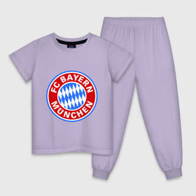 Детская пижама хлопок с принтом Bavaria-Munchen в Белгороде, 100% хлопок |  брюки и футболка прямого кроя, без карманов, на брюках мягкая резинка на поясе и по низу штанин
 | бавария