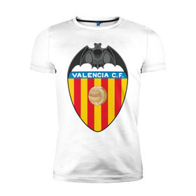 Мужская футболка премиум с принтом Валенсия в Белгороде, 92% хлопок, 8% лайкра | приталенный силуэт, круглый вырез ворота, длина до линии бедра, короткий рукав | valencia | болельщикам | валенсия | для болельщиков | испанские клубы | фк | футбол | футбольные клубы