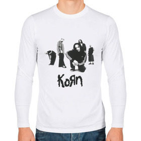 Мужской лонгслив хлопок с принтом Korn 5 в Белгороде, 100% хлопок |  | corn | корн | метал | металика | панк рок | рок
