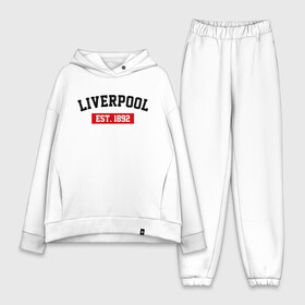 Женский костюм хлопок Oversize с принтом FC Liverpool Est. 1892 в Белгороде,  |  | ливерпуль