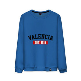 Мужской свитшот хлопок с принтом FC Valencia Est. 1919 в Белгороде, 100% хлопок |  | fc valencia | fc valencia est 1919 | valencia | валенсия | фк валенсия