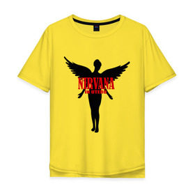 Мужская футболка хлопок Oversize с принтом Nirvana. в Белгороде, 100% хлопок | свободный крой, круглый ворот, “спинка” длиннее передней части | nirvana | музыкальные группы | нирвана | рок группы