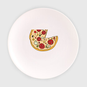 Тарелка с принтом Пицца парная в Белгороде, фарфор | диаметр - 210 мм
диаметр для нанесения принта - 120 мм | pizza | влюбленным | для влюбленных | для двоих | для пар | парные | пицца