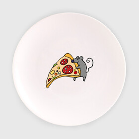 Тарелка с принтом Кусочек пиццы парная в Белгороде, фарфор | диаметр - 210 мм
диаметр для нанесения принта - 120 мм | pizza | влюбленным | для влюбленных | для двоих | для пар | мышонок | пара | парные | пицца