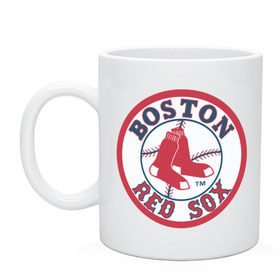 Кружка с принтом Boston Red Sox в Белгороде, керамика | объем — 330 мл, диаметр — 80 мм. Принт наносится на бока кружки, можно сделать два разных изображения | baseball | boston red sox | бейсбол | бостон | красные носки | ред сокс | спорт