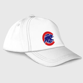 Бейсболка с принтом Chicago Cubs logo в Белгороде, 100% хлопок | классический козырек, металлическая застежка-регулятор размера | baseball | chicago cubs bear | бейсбол | спорт | чикаго