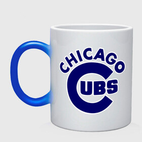 Кружка хамелеон с принтом Chicago Cubs logotype в Белгороде, керамика | меняет цвет при нагревании, емкость 330 мл | baseball | chicago cubs bear | бейсбол | спорт | чикаго
