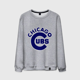 Мужской свитшот хлопок с принтом Chicago Cubs logotype в Белгороде, 100% хлопок |  | baseball | chicago cubs bear | бейсбол | спорт | чикаго