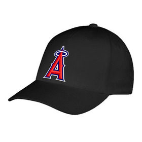 Бейсболка с принтом Los Angeles Angels of Anaheim logo в Белгороде, 100% хлопок | классический козырек, металлическая застежка-регулятор размера | baseball | los angeles angels of anaheim | бейсбол | спорт
