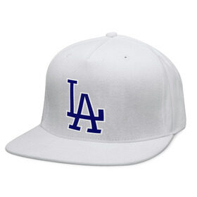 Кепка снепбек с прямым козырьком с принтом Los Angeles Dodgers logo в Белгороде, хлопок 100% |  | baseball | la | los angeles dodgers | бейсбол | лос анджелес доджерс | спорт