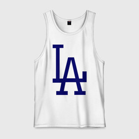 Мужская майка хлопок с принтом Los Angeles Dodgers logo в Белгороде, 100% хлопок |  | Тематика изображения на принте: baseball | la | los angeles dodgers | бейсбол | лос анджелес доджерс | спорт